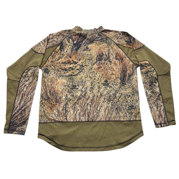 Mossy Oak Camo Shirt Top Mens Large Base Layer Long Sleeve - Picture 1 of 5